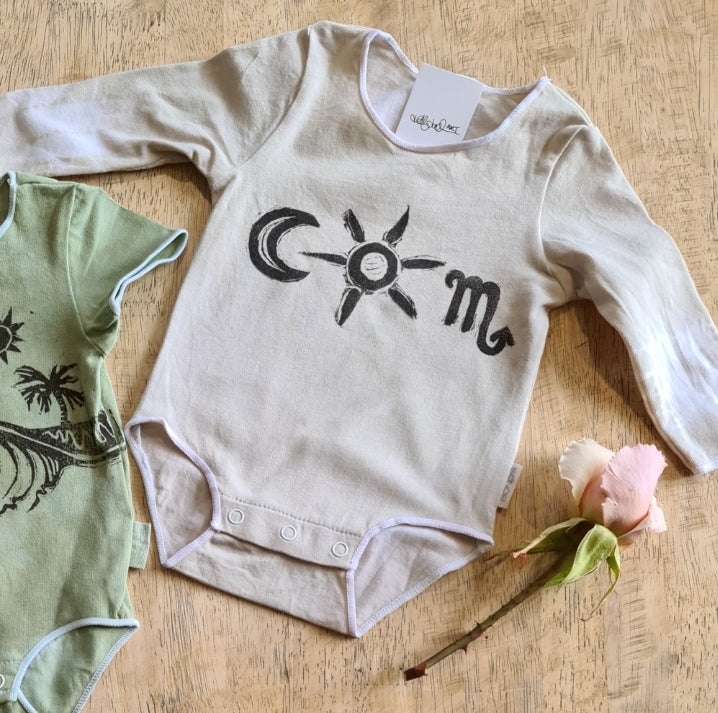 Stamp Onesie (rainbow,sun,moon/sunflower stamp/stand together palms/starsigns