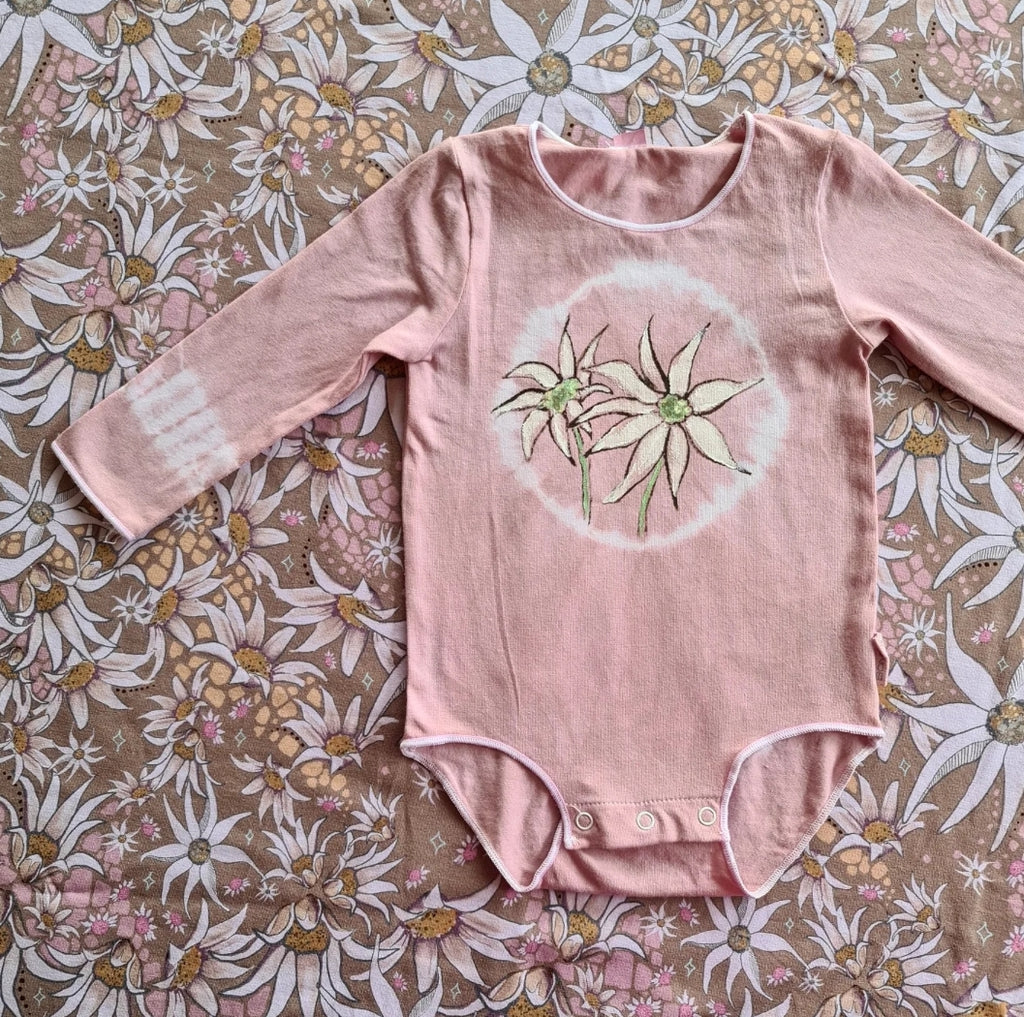 Flannel Flowers Onesie