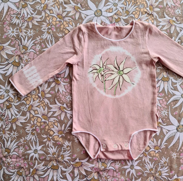 Flannel Flowers Onesie