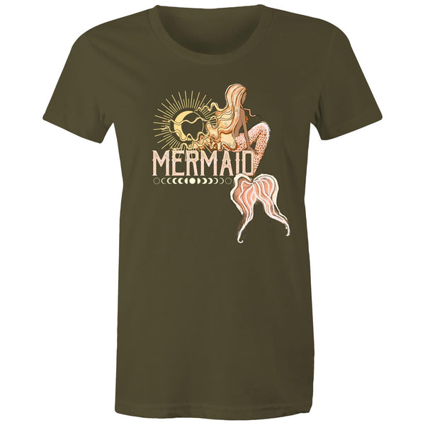Mermaid Dreams (warm) lots of colours- Women's Maple Tee